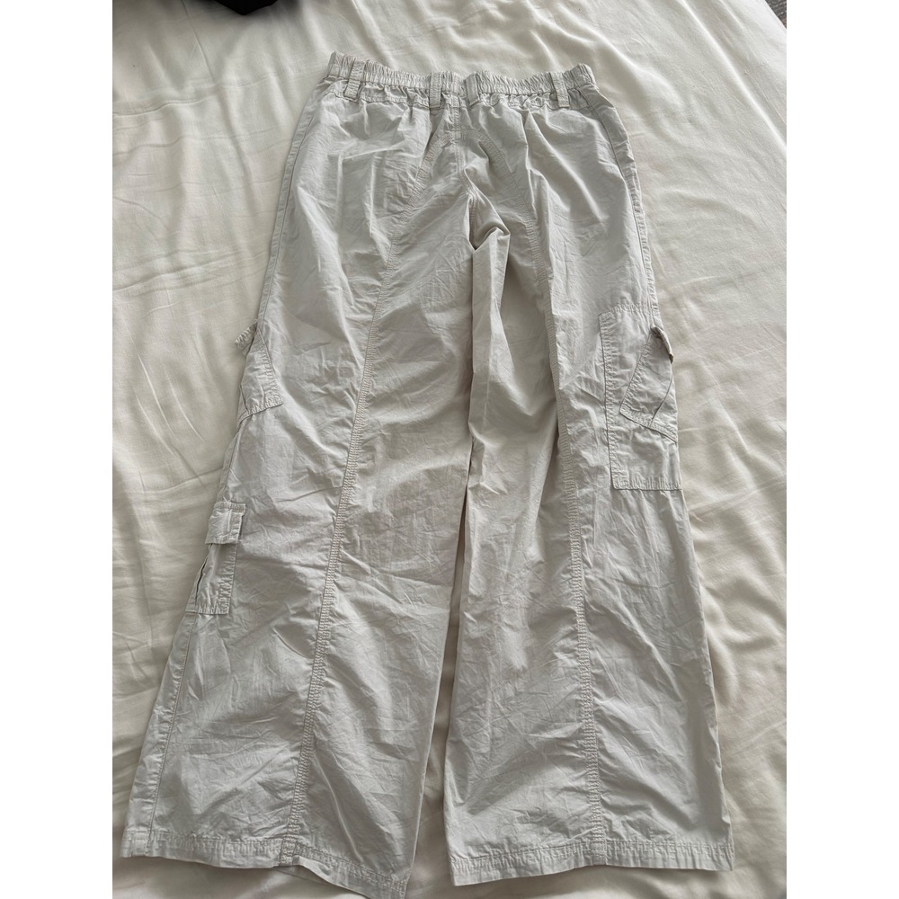 BDG Urban Outfitters Y2K Cargo Pants Wide Leg Utility Sand Beige L - Picture 6 of 8
